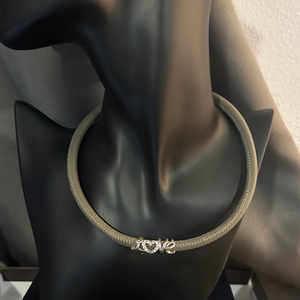 Brighton Collar with Silver Love Slider